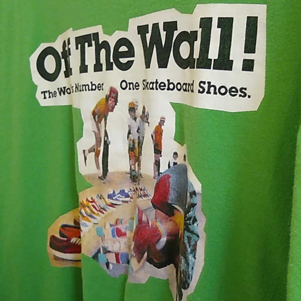 Vans Off the wall vintage style T-shirt skater Jerry Valdez heat transfer style - Picture 9 of 10